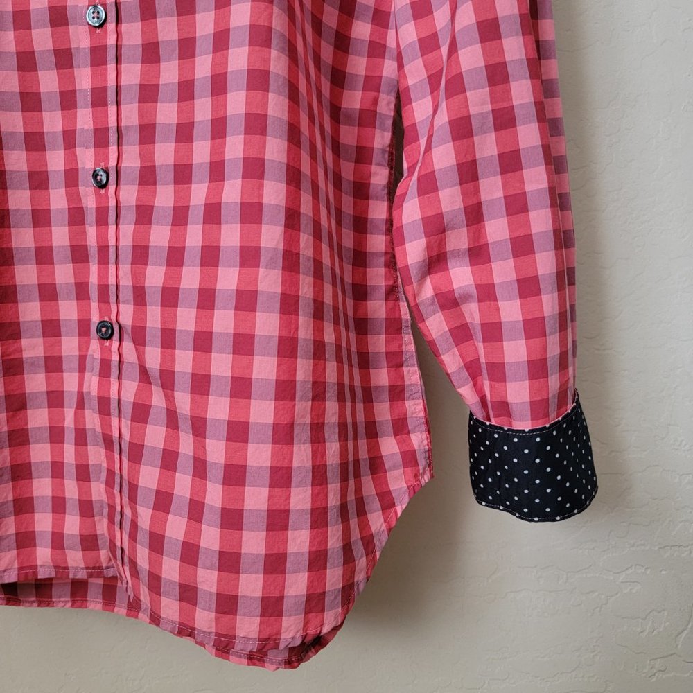Paul Smith Button Up Red Gingham Plaid Shirt - Picture 8 of 16